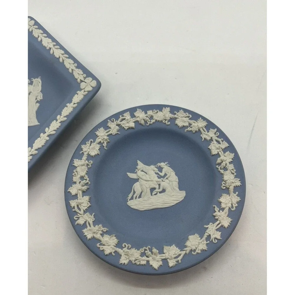 Two‎ Wedgwood Small Plates Signed By John H. Wedgwood March 27, 1989